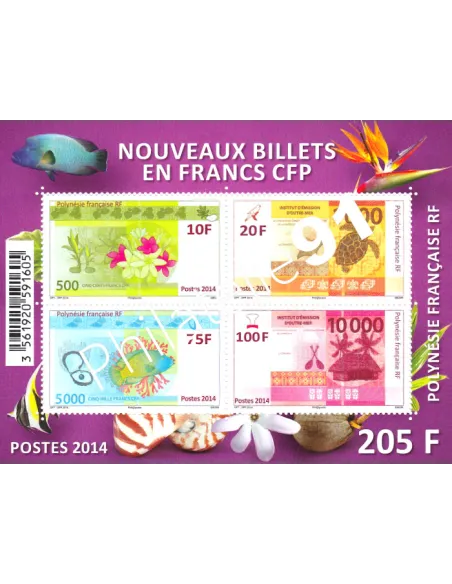 Polynésie, Bloc-Feuillet n° 40, Collection timbre DOM-TOM