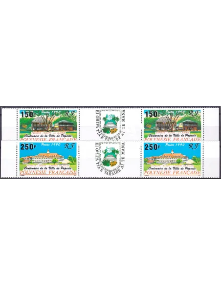 POLYNESIE n°  358A à 359A, Paires, Collection timbres Dom-Tom