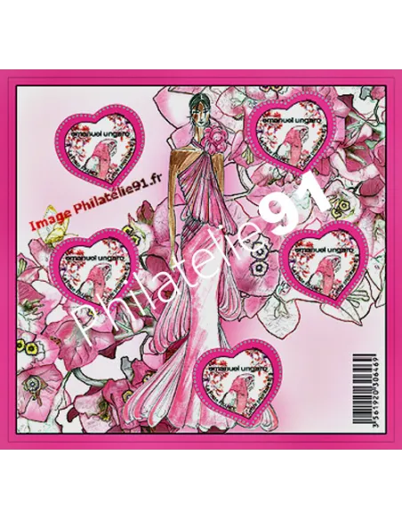 Bloc Feuillet n° 127, Coeur Ungaro 2009, collection timbres France