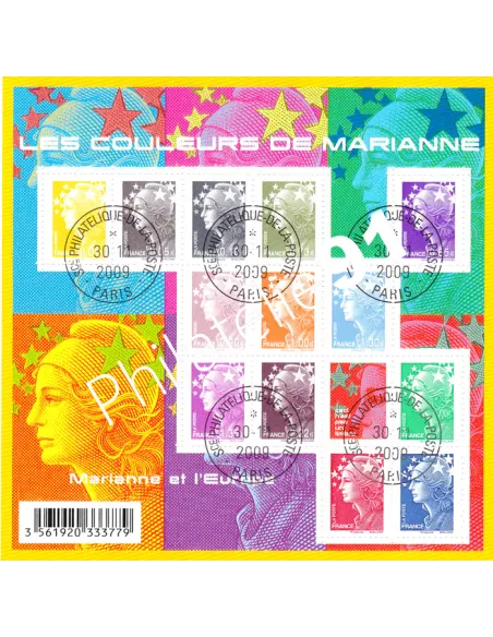 Feuille n° 4409 Oblitérée, Collection timbres France