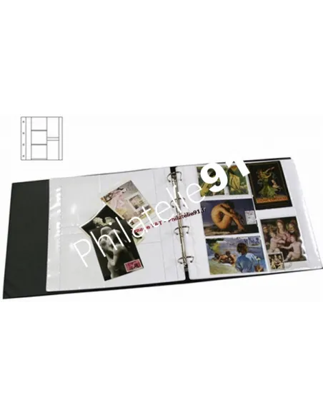 YVERT ET TELLIER - 5 Recharges CP modernes - 3 cases horizontales + 2 Cases verticales (pour album  20041)