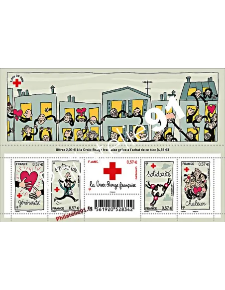 Timbres de France - Bloc Croix-Rouge française 2012