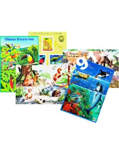 Timbres - Lot de 5 Blocs - "Nature de France". thème Animaux
