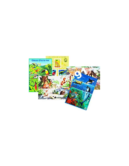 Timbres - Lot de 5 Blocs - "Nature de France". thème Animaux