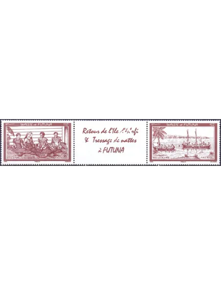 WALLIS ET FUTUNA,n° 697 à 698, collection timbres Dom-Tom