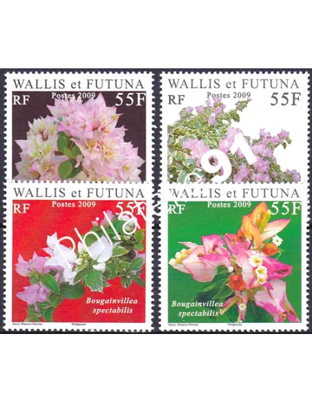 WALLIS ET FUTUNA,n° 713 à 716, collection timbres Dom-Tom