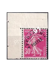 Timbre Préoblitéré n°   59 ** (avec coin de feuille) - Type Semeuse fond plein (250423-3)