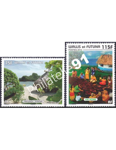 WALLIS ET FUTUNA, n° 761 et 762, collection timbres Dom-Tom