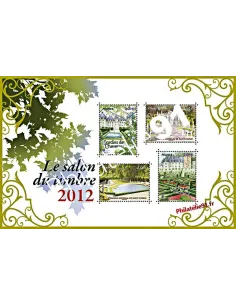 BF 132 - Bloc en or du salon du timbre 2012 - Jardins de France