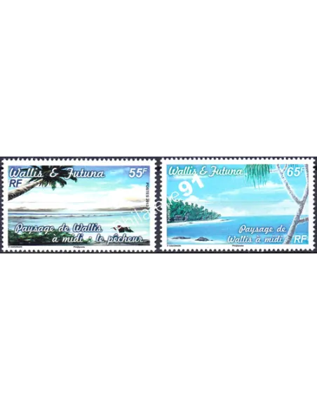 WALLIS ET FUTUNA,n° 801 à 802, collection timbres Dom-Tom