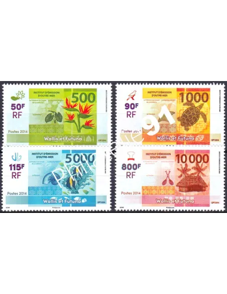 WALLIS ET FUTUNA,n° 806 à 809, collection timbres Dom-Tom