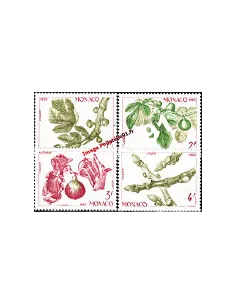 MONACO - n° 1393 à 1396 -(Issu du BF 26)  Les 4 saisons du figuier
