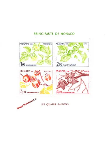 MONACO - BF n° 20** - Les quatre saisons du plaqueminier