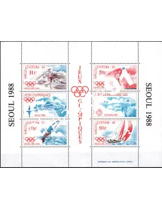 Bloc n° 3 de  Wallis et Futuna - Jeux Olympiques de Séoul 1988