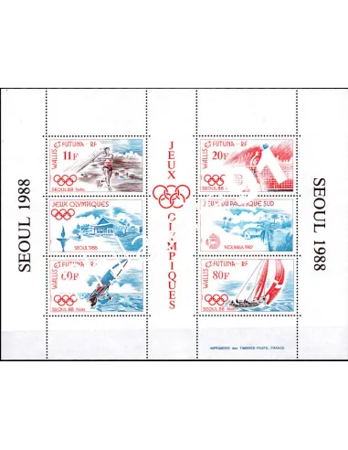 Bloc n° 3 de  Wallis et Futuna - Jeux Olympiques de Séoul 1988