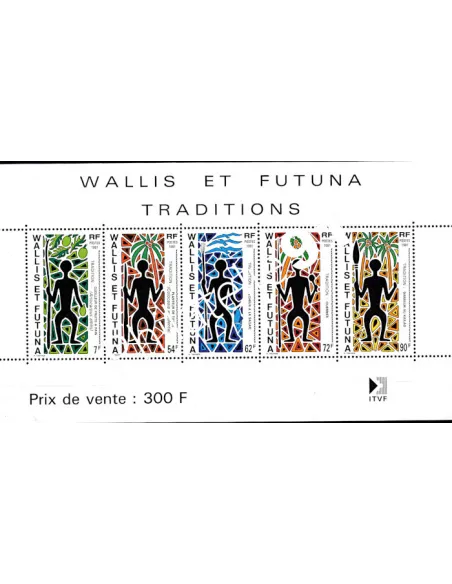 WALLIS ET FUTUNA -  BF n°    5 ** - Traditions - Silhouettes