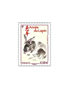 Timbre de France n° 4531 - Année lunaire chinoise du lapin