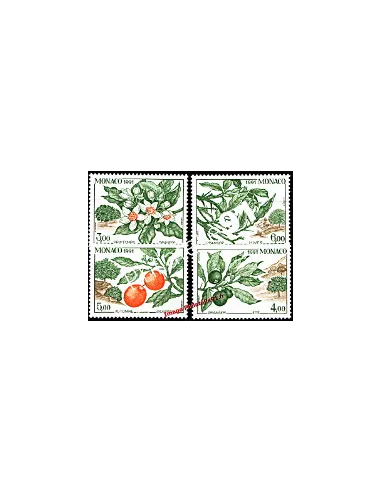 Timbres de MONACO n° 1790 à 1793 - Les quatre saisons de l'oranger