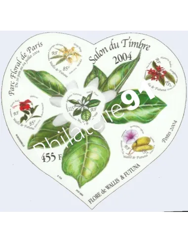 WALLIS ET FUTUNA -  BF n°   16 - Le Salon du Timbre 2004 - Fleurs