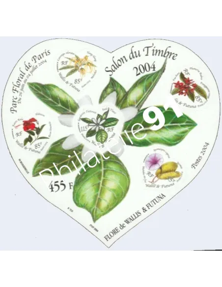 WALLIS ET FUTUNA -  BF n°   16 - Le Salon du Timbre 2004 - Fleurs