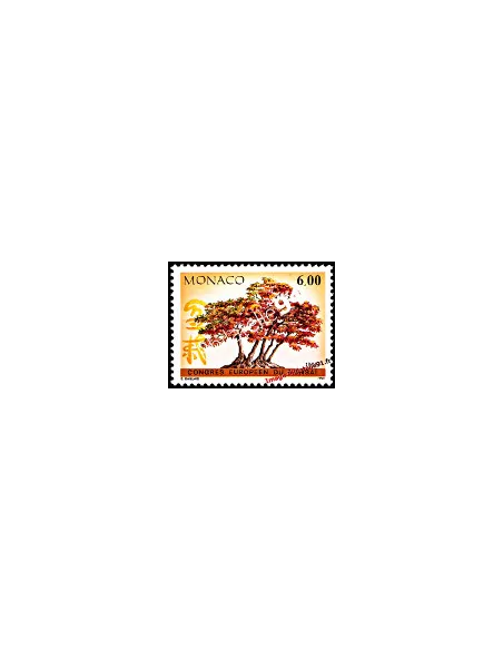 Timbre de MONACO n° 1982 - Congrès européen du bonsaï