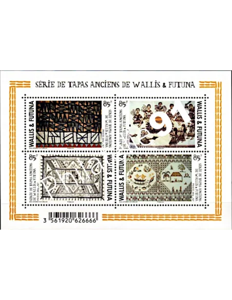 Feuille de Wallis et Futuna n° 820, collection timbres Dom-Tom
