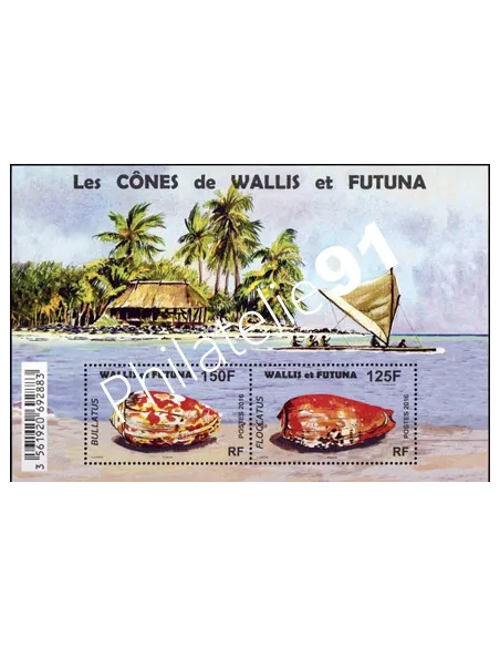 Feuille de Wallis et Futuna n° F847, collection timbres des Dom-Tom