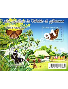 Feuille de Wallis et Futuna n° 855, collection timbres Dom-Tom