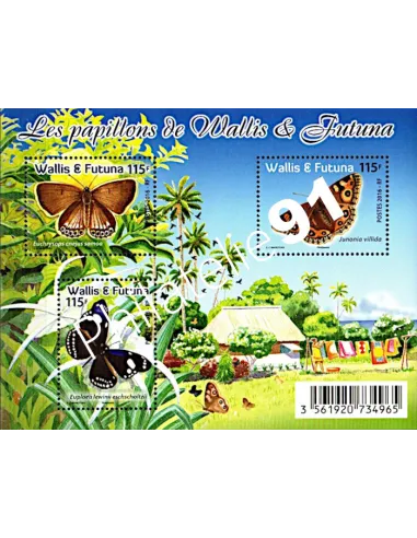 Feuille de Wallis et Futuna n° 855, collection timbres Dom-Tom