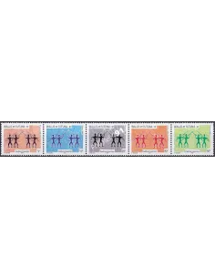 WALLIS ET FUTUNA,n° 635 à 639, collection timbres Dom-Tom