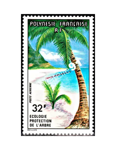 Timbre neuf de POLYNÉSIE - P.A. n° 128. thématique : Arbre