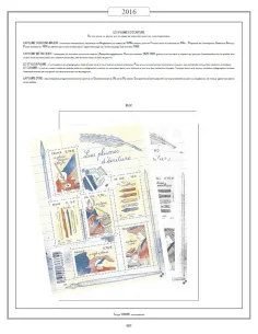 AV - Jeu Luxe France 2016, matériel philatélique