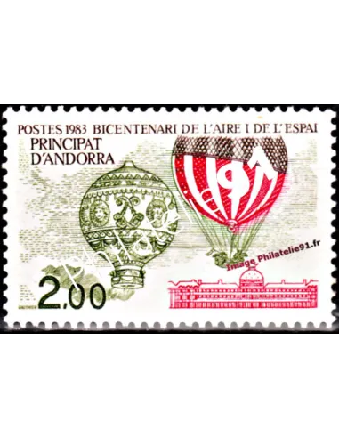 Timbre d'Andorre Français n° 310 - Thématique: Ballon