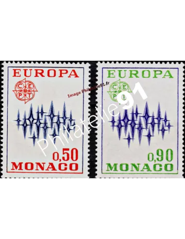 MONACO - n°  883 à 884 ** - EUROPA - 1972