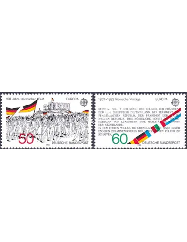 Allemagne, RFA, n° 962 à 963, EUROPA 1982, Collection timbres Europe