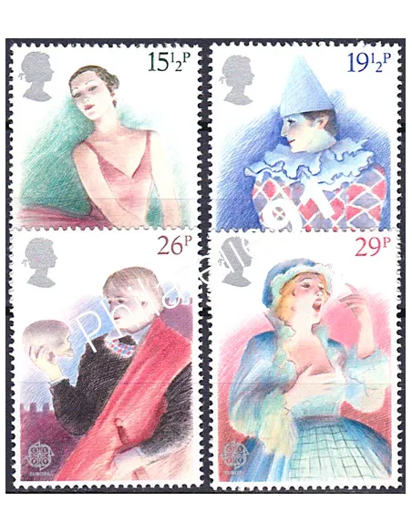Grande-Bretagne n° 1043 à 1046, EUROPA 1982,Collection timbres Europe