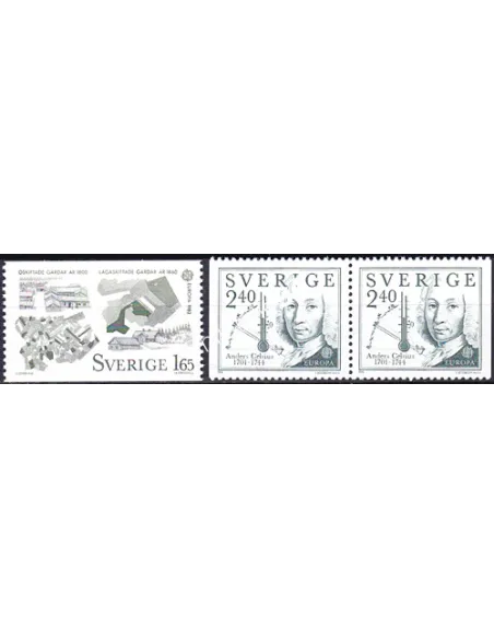 Suède, n° 1169 à 1170a, EUROPA 1982, Collection timbres Europe
