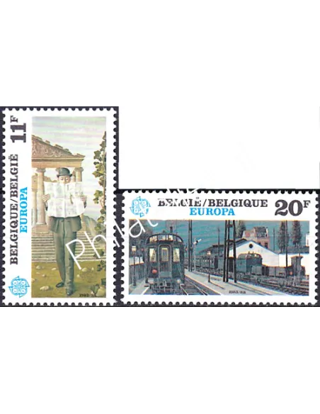 Belgique, n° 2091 à 2092, EUROPA 1983, collection timbre Europe