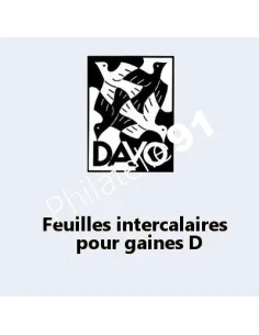 DAVO, Intercalaires pour Gaines Documents, matériel philatélique