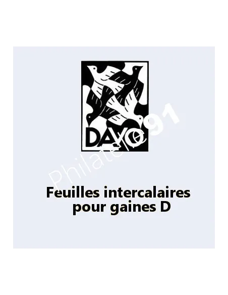 DAVO, Intercalaires pour Gaines Documents, matériel philatélique
