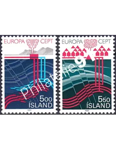 Islande, n° 551 à 552, EUROPA 1983, collection timbre Europe