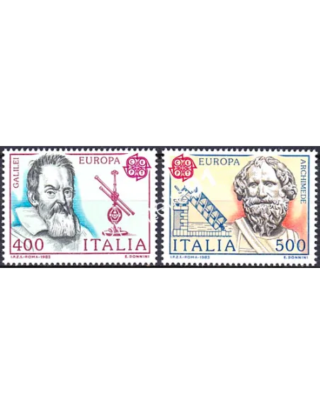 Italie, n° 1574 à 1575, EUROPA 1983, collection timbre Europe