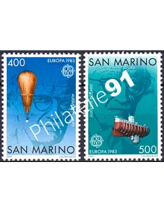 Saint-Marin, n° 1074 à 1075, EUROPA 1983, collection timbre Europe