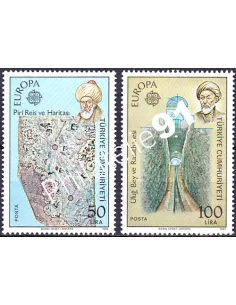 TURQUIE, n° 2389 à 2390, EUROPA 1983, collection timbre Europe