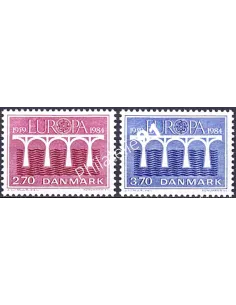 Timbre du Danemark n° 809 à 810, EUROPA 1984, collection timbre Europe