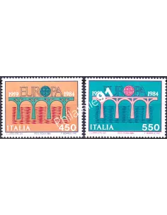 Italie, n° 1618 à 1619, EUROPA 1984, collection timbre Europe