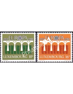 Luxembourg, n° 1048 à 1049, EUROPA 1984, collection timbre Europe