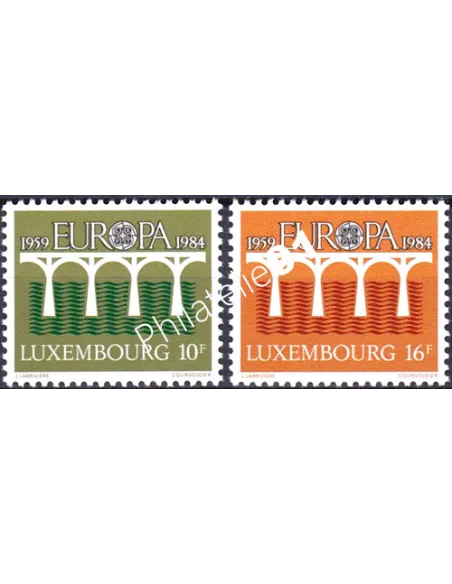 Luxembourg, n° 1048 à 1049, EUROPA 1984, collection timbre Europe
