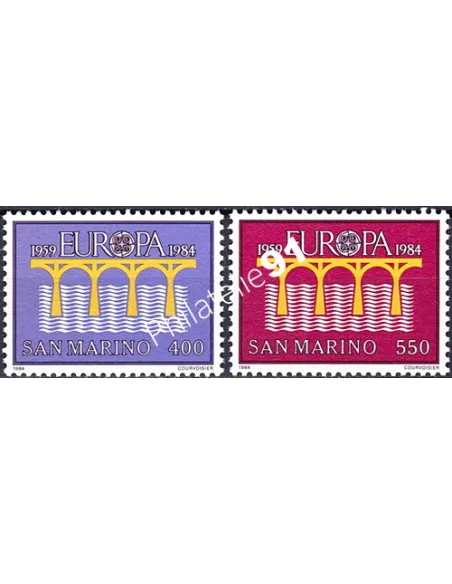 Saint-Marin, n° 1090 à 1091, EUROPA 1984, collection timbre Europe