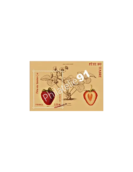 Timbres de France - Feuille n° F4535 - Fête du timbre. Fraisier Rubis